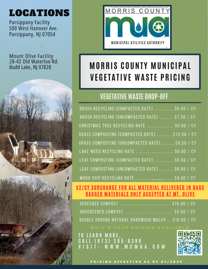Image of 2025 Veg Waste Pricing (Morris Co. Governments)